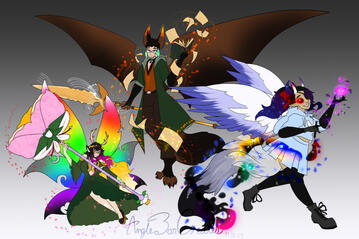 AngleBon &amp; WanderingBard &amp; LilFlowerQueen